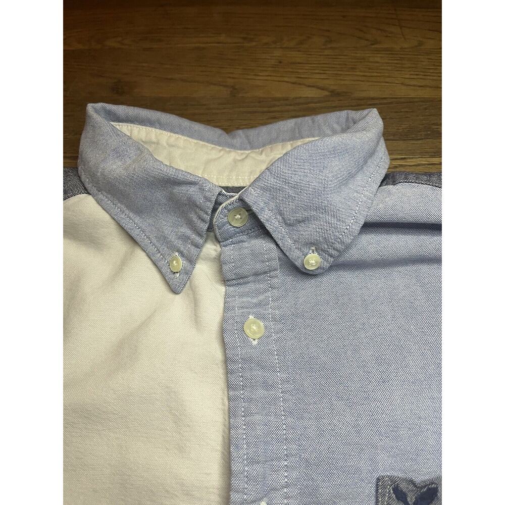 American Eagle Men’s Blue Patchwork Colorblock Bu… - image 7